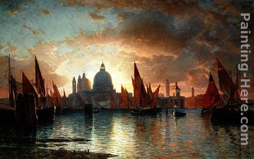 William Stanley Haseltine Santa Maria della Salute, Sunset